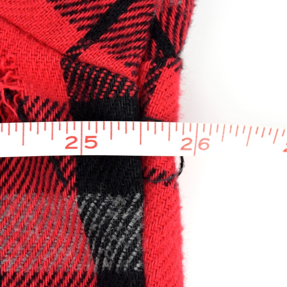 Private Property Men's XL Red Black Buffalo Plaid Flannel Shirt Vintage 80s USA - Picture 8 of 14